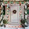 Tree Decoration Prelit Tinsel Garland Battery Operated 50 LED Christmas Garland Multicolor Garland for Xmas Home Outdoor Decor(Multicolor, Red and Green)